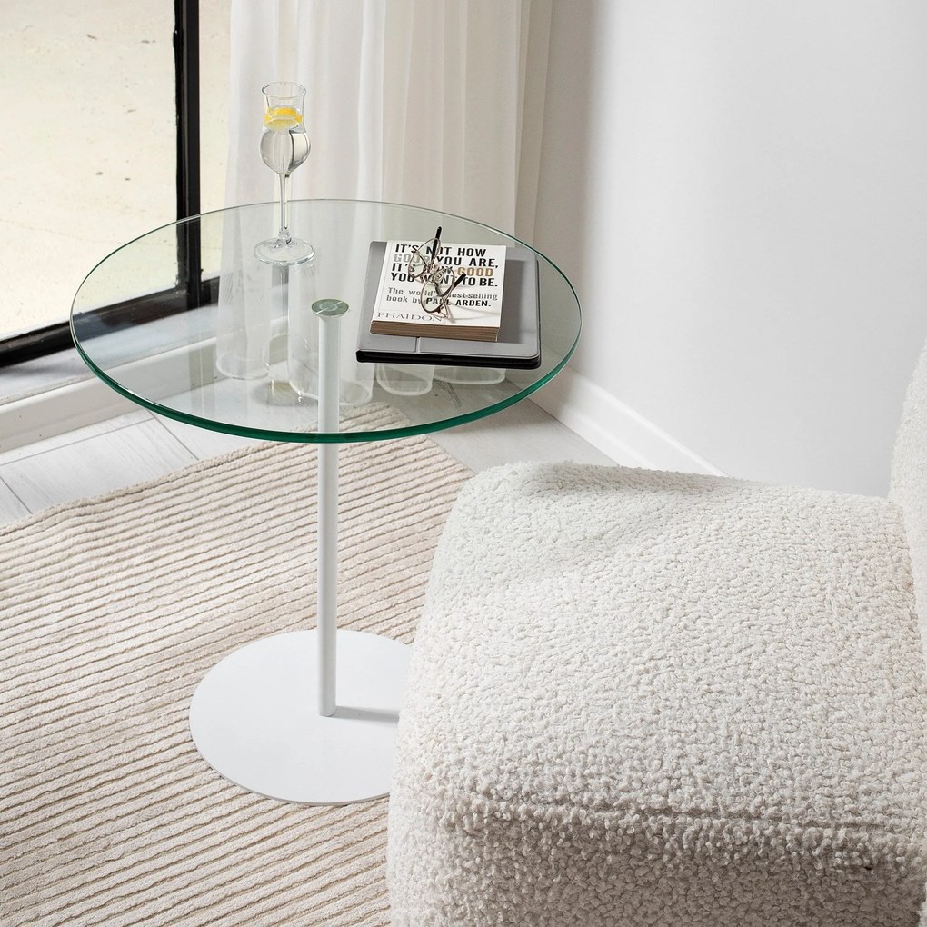 Mesa de Apoio Chill-Out – Branca – 50x50x50 cm