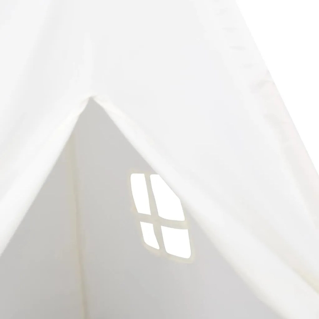 Tenda teepee infantil c/ saco 120x120x150cm pele pêssego branco