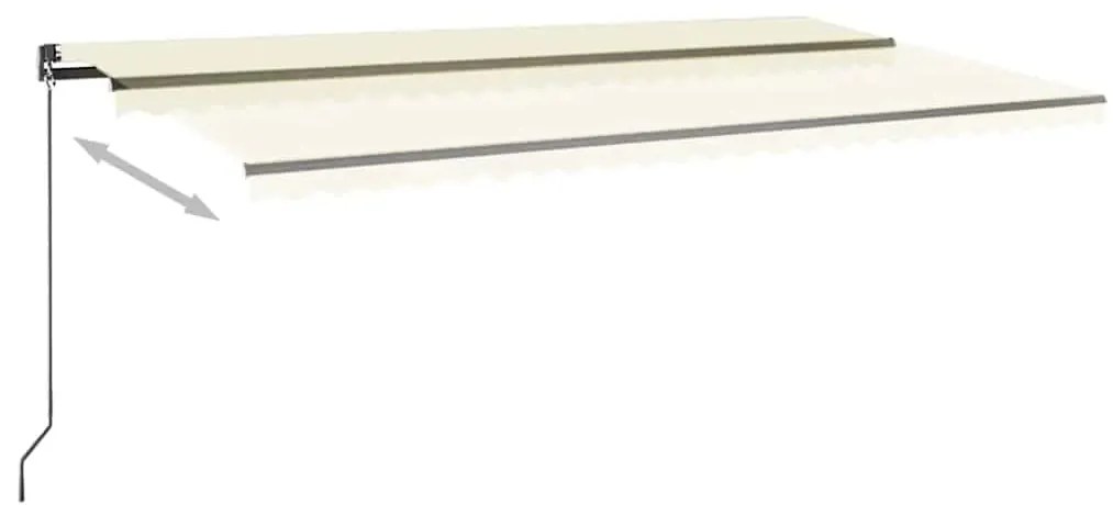 Toldo automático independente 600x300 cm cor creme