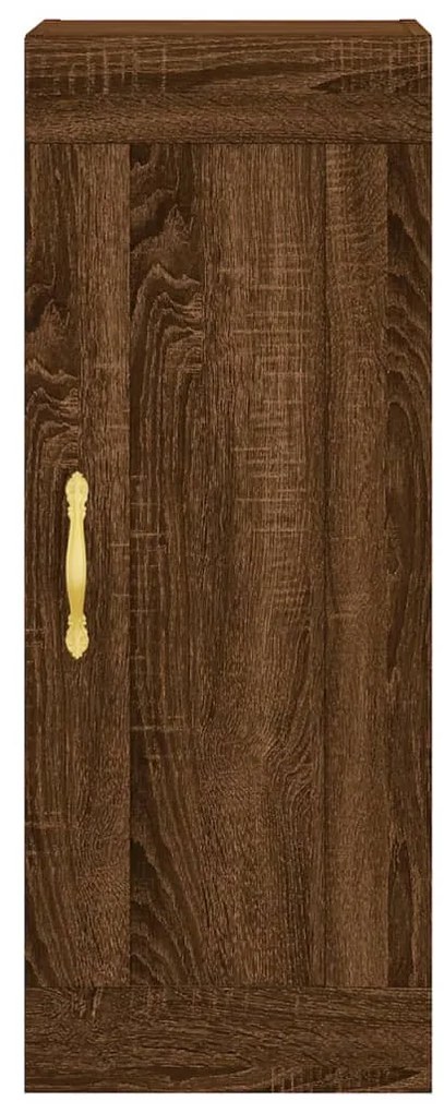 Armário de parede 34,5x34x90 cm deriv.madeira carvalho castanho