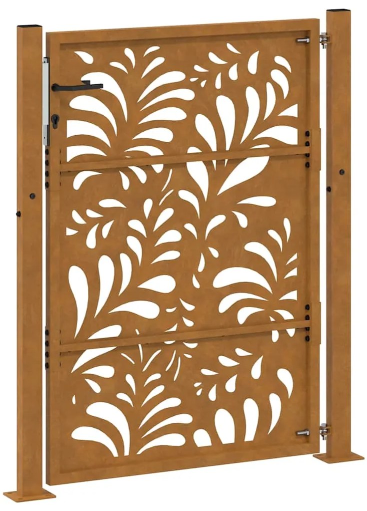 Portão de jardim 105x130 cm projeto de onda de aço resistente