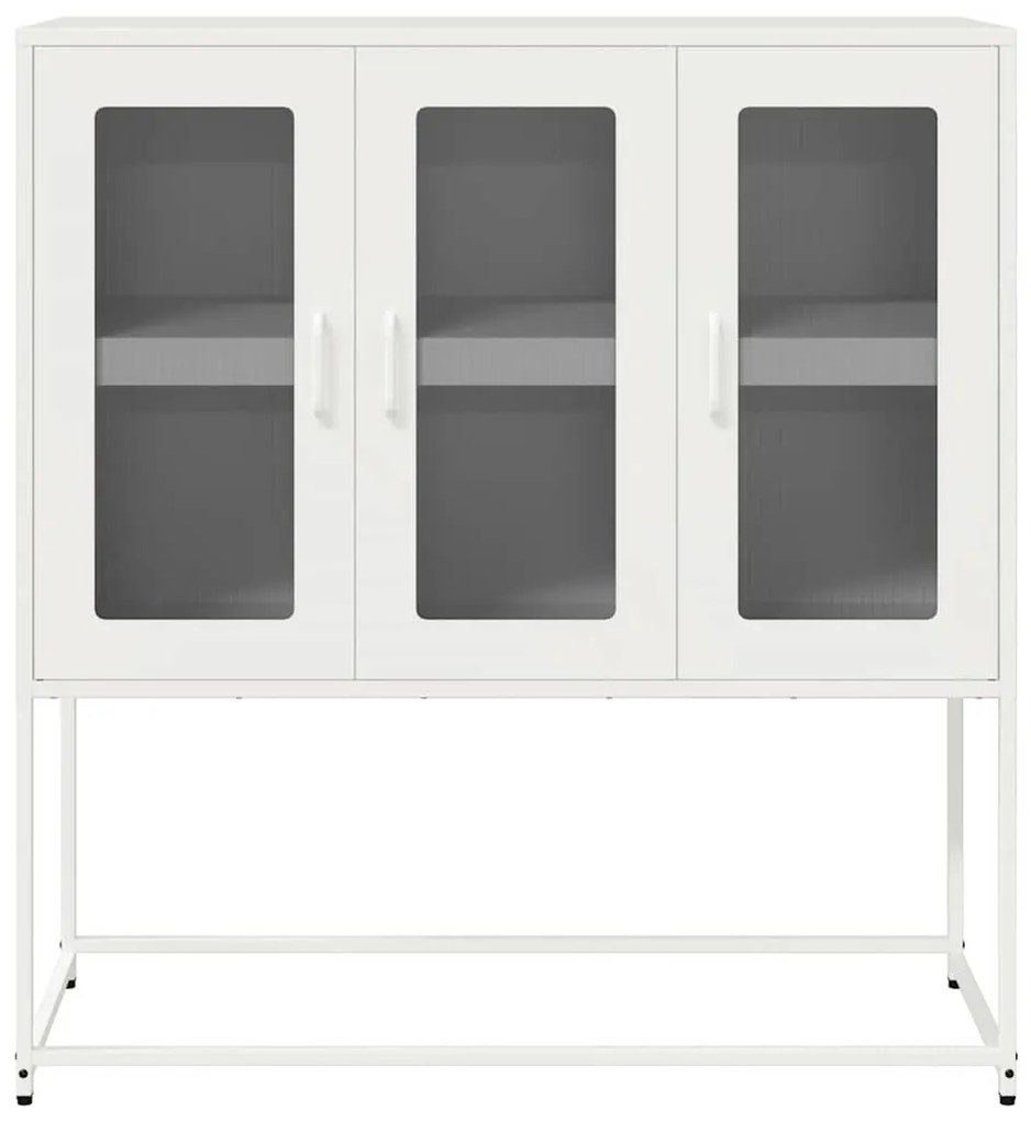 Aparador 100,5x39x107 cm aço laminado a frio branco