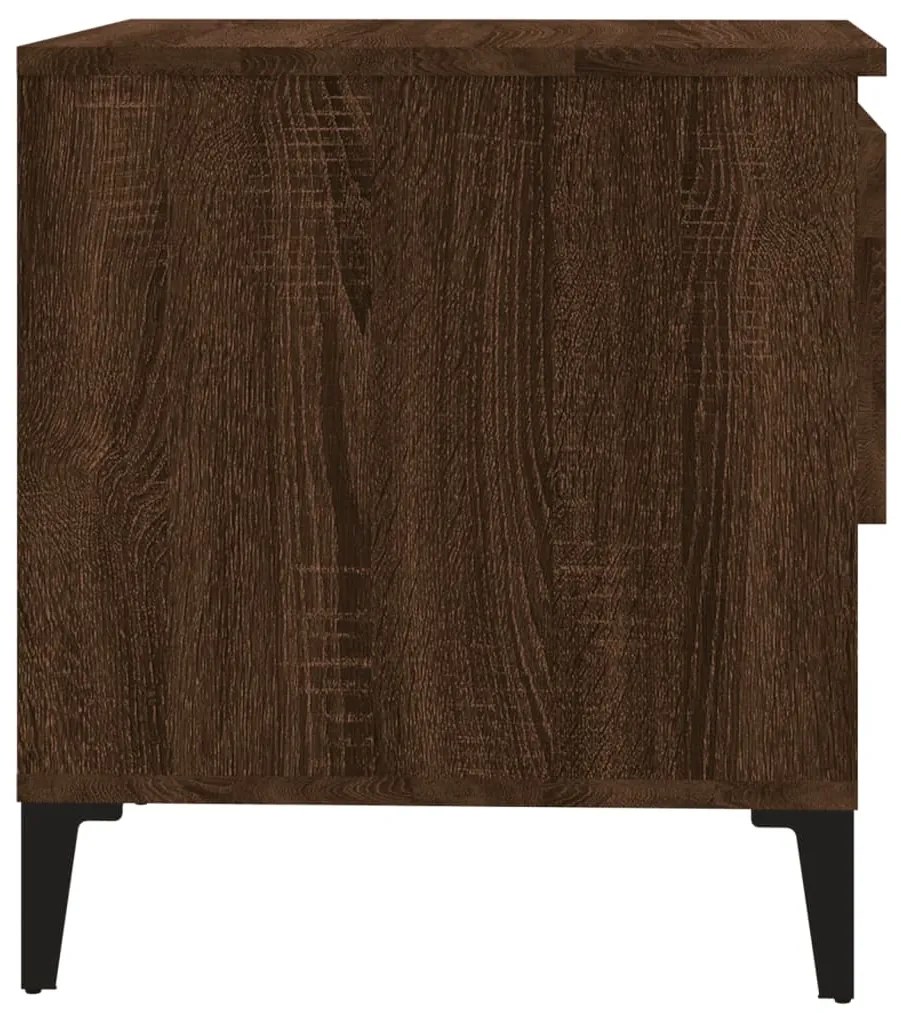 Mesa de apoio 50x46x50 cm derivados madeira carvalho castanho