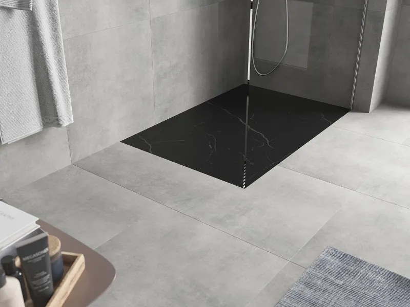 Mexen Hugo base de duche retangular SMC 120 x 90 cm, pedra preta - 42759012