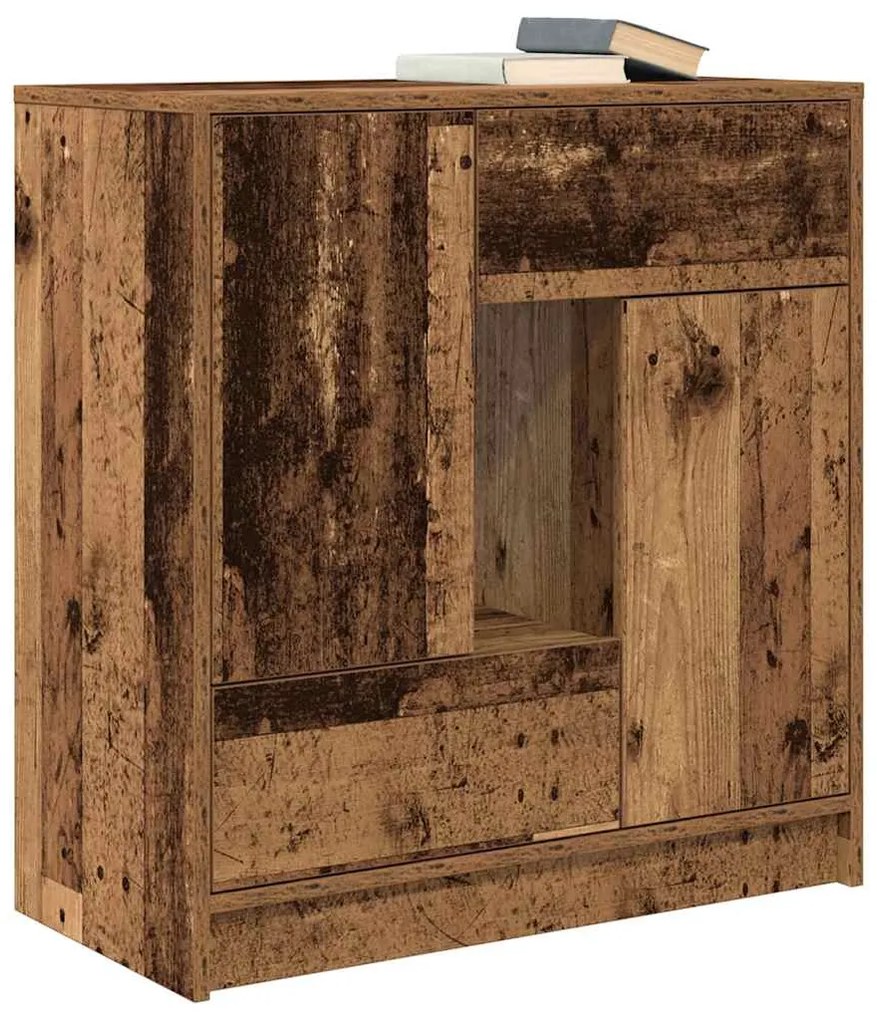Aparador c/ gavetas e portas 70,5x34x74,5 cm madeira velha