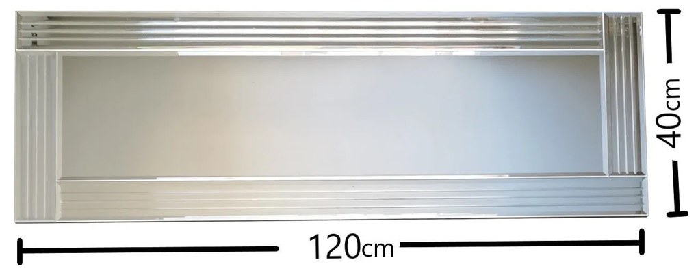 Espelho A303D – Prateado – 120 cm x 40 cm