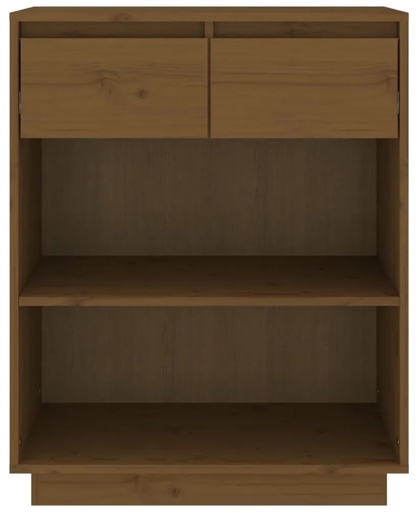 Armário consola 60x34x75 cm pinho maciço castanho mel