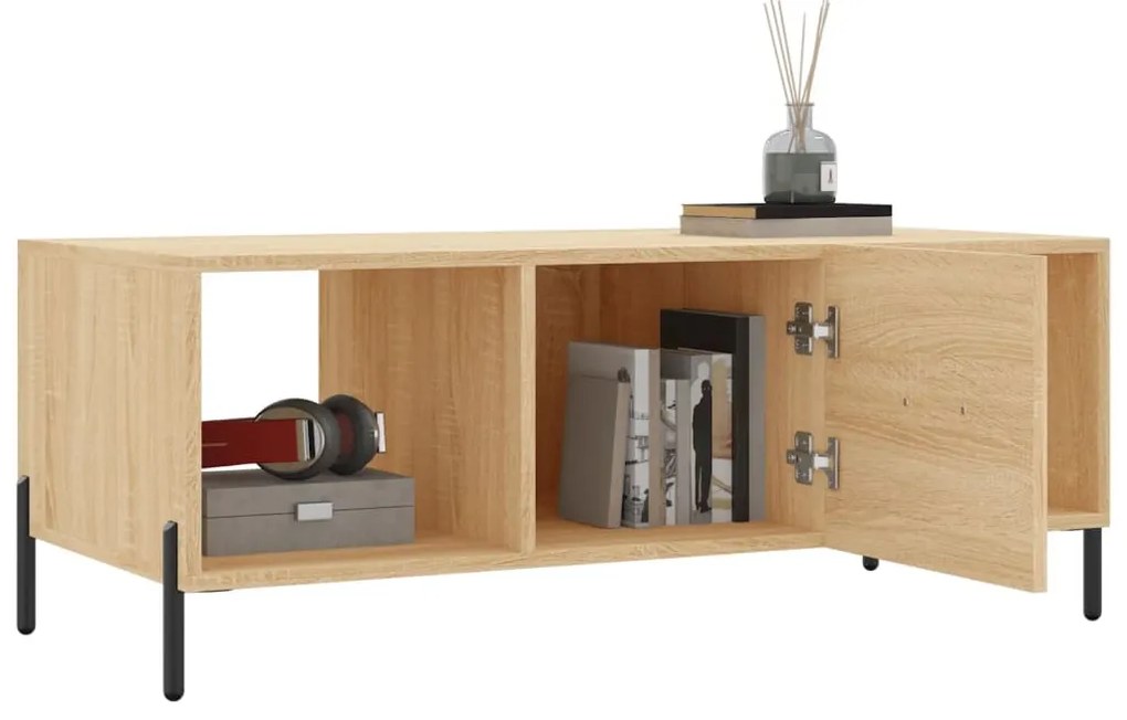 Mesa de centro 102x50x40 derivados de madeira carvalho sonoma