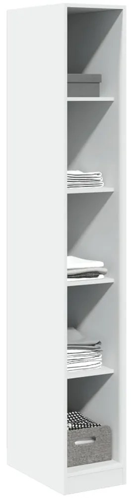 Roupeiro 30x50x200 cm derivados de madeira branco