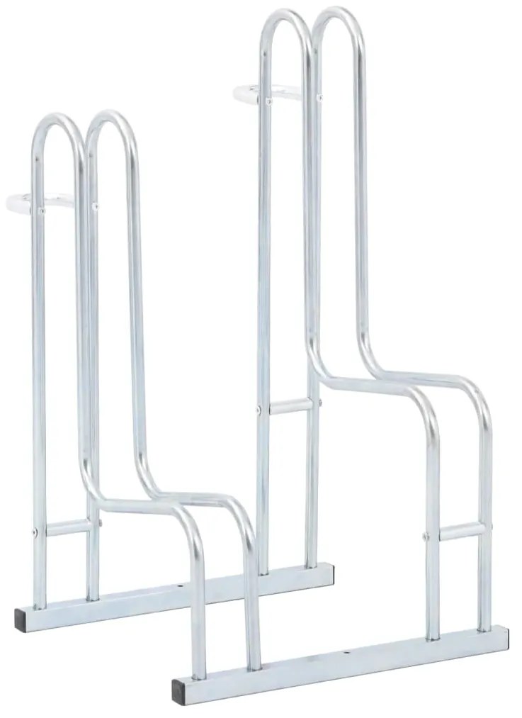Suporte independente para 2 bicicletas aço galvanizado