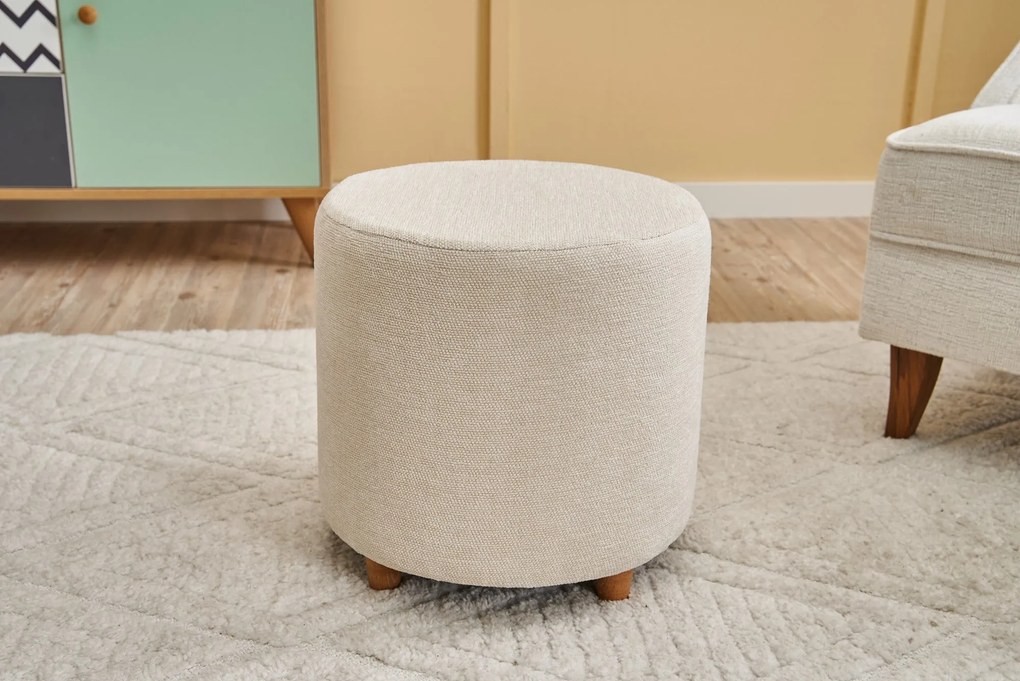 Pouffe Mario Gabbana – Creme – 40x40x40 cm