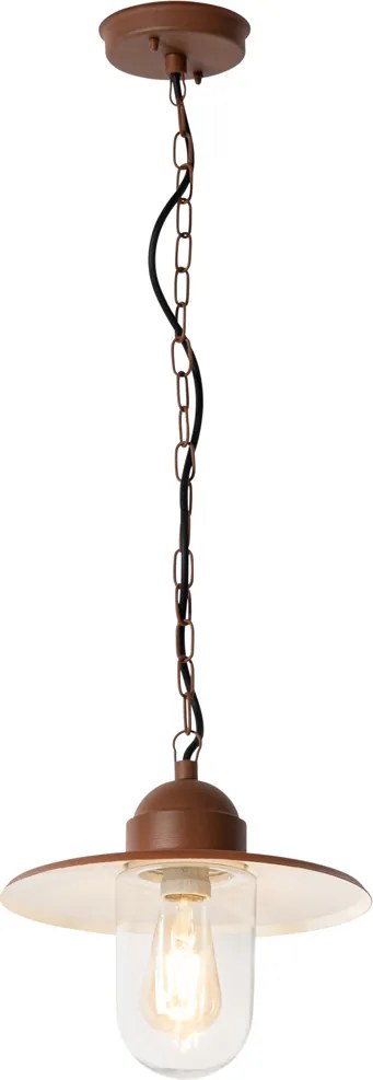 Candeeiro de suspensão moderno para exterior cor ferrugem IP44 - Kansas