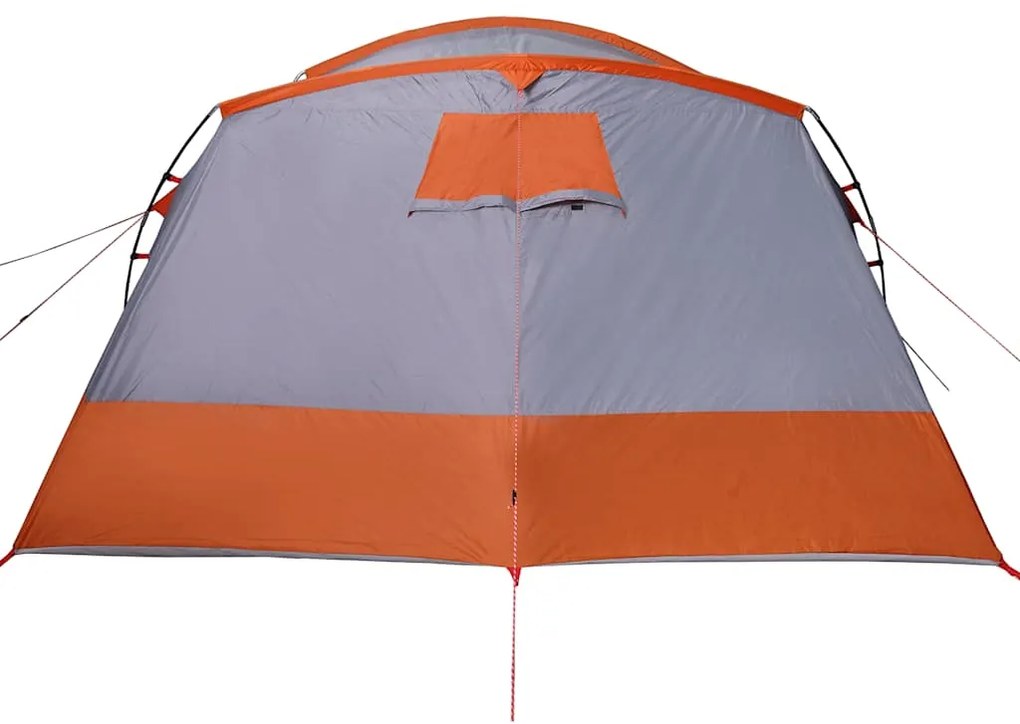 Tenda familiar túnel para 8 pessoas impermeável cinzento