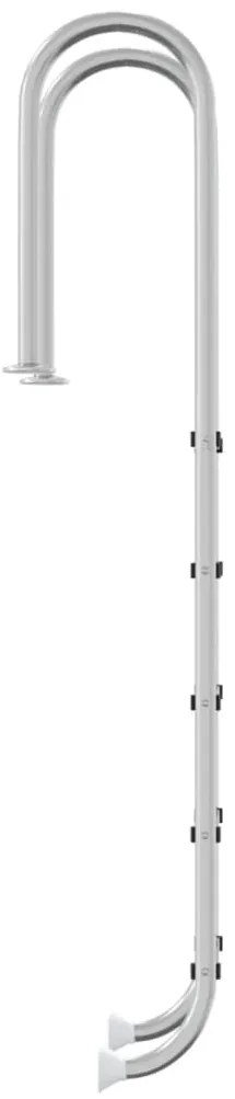 Escada de piscina 54x38x211 cm aço inoxidável 304