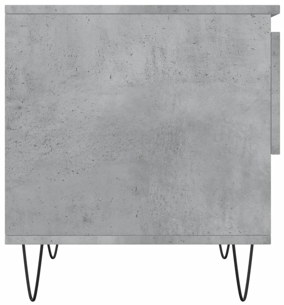 Mesas de centro 2 pcs 50x46x50 cm deriv. madeira cinza-cimento