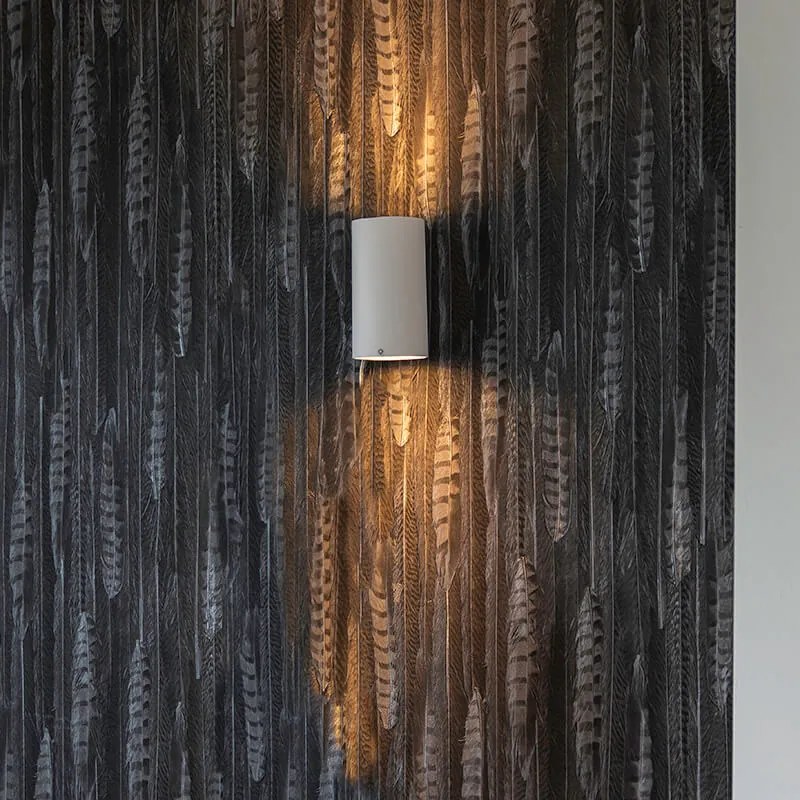 Candeeiro de parede moderno branco redondo 2 luzes - Sandy