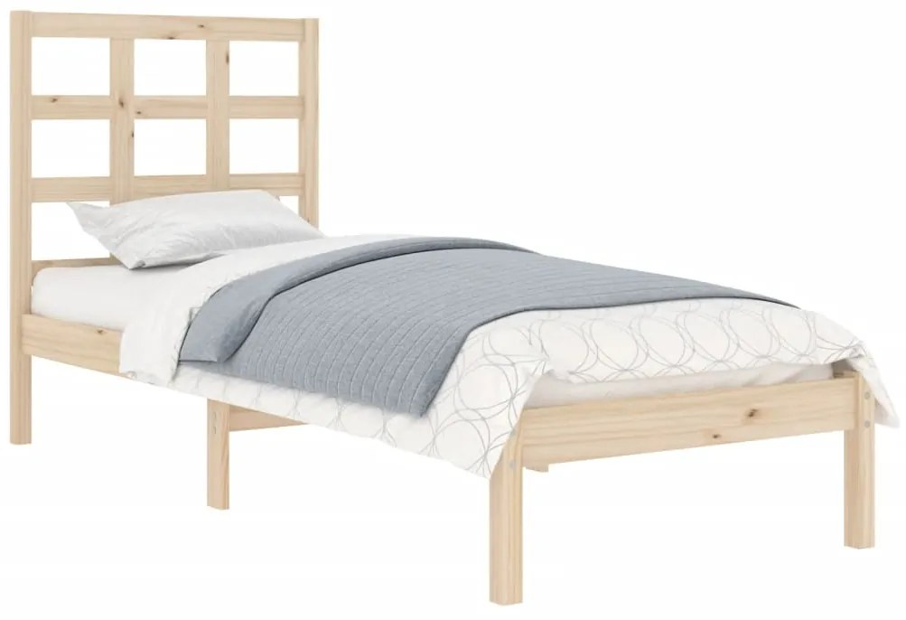Estrutura de cama solteiro 90x190 cm madeira maciça