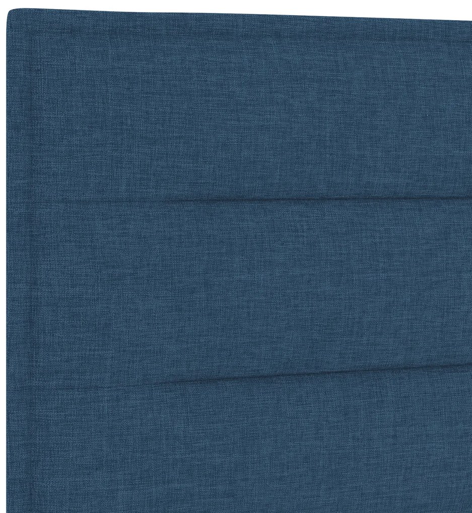 Cama vidaXL Azul 160x200 cm Tecido