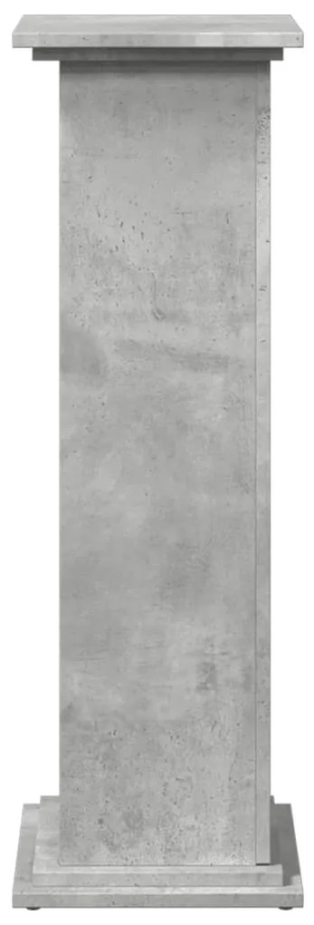 Suporte expositor c/ arrumação deriv. madeira cinzento cimento