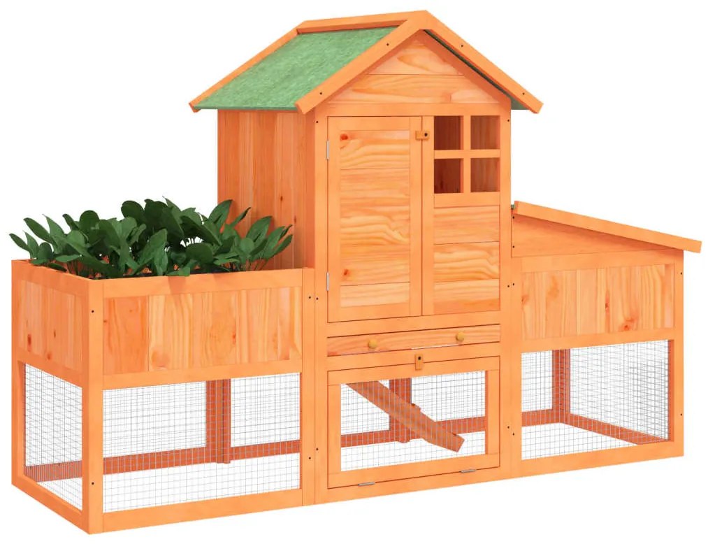 Coelheira 170x63x113 cm pinho maciço castanho