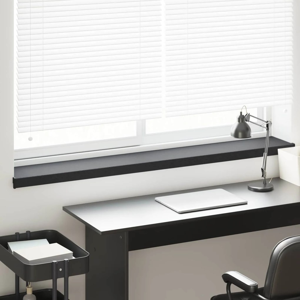 vidaXL Soleira de Janela Antracite com Veio de Madeira PVC