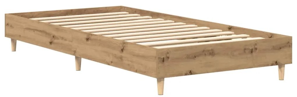Estrutura de cama sem colchão 90x200 cm carvalho artesanal