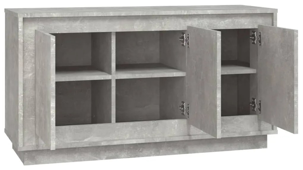 Aparador 102x35x55 cm derivados de madeira cinza-cimento