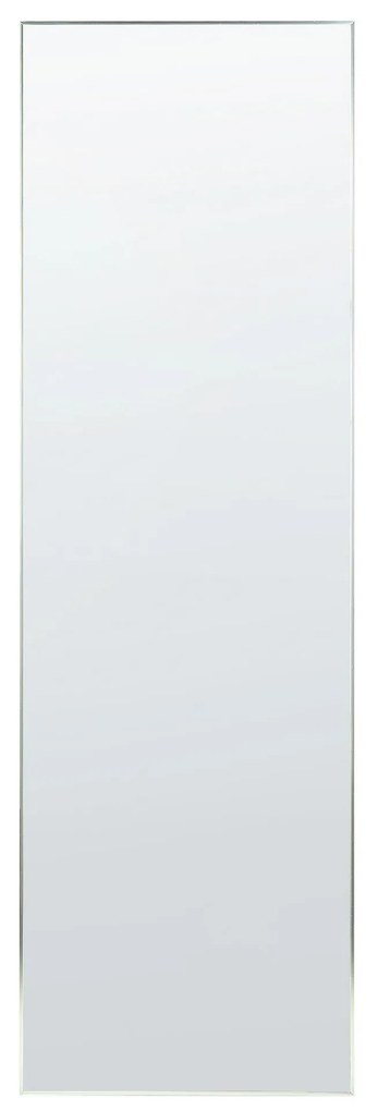 Espelho de pé em metal prateado 50 x 156 cm BEAUVAIS Beliani
