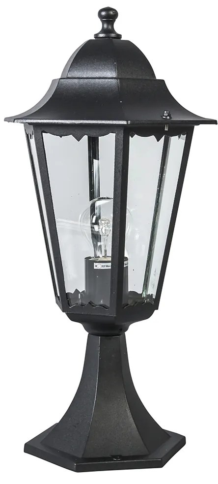Lanterna de exterior clássica base preta IP44 - New Orleans