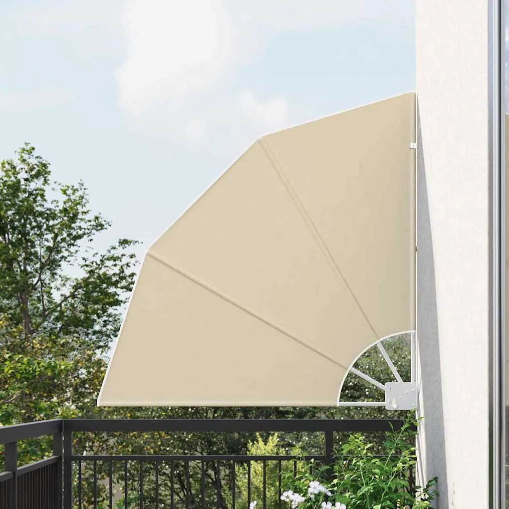 vidaXL Tela de Privacidade para Varanda Bege 115 x 115 cm Poliéster