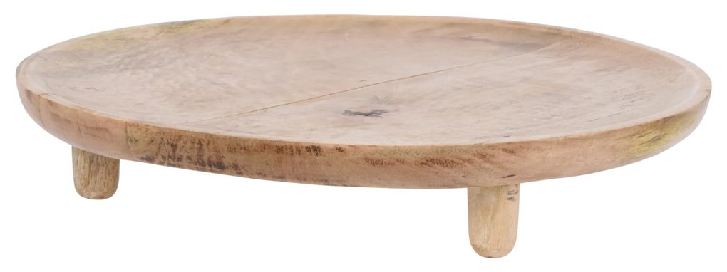 Prato Madeira Com Pernas 37CM