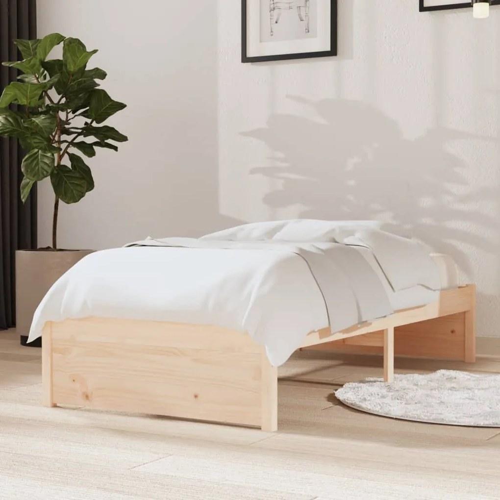 Estrutura cama pequena solteiro 75x190 cm madeira maciça