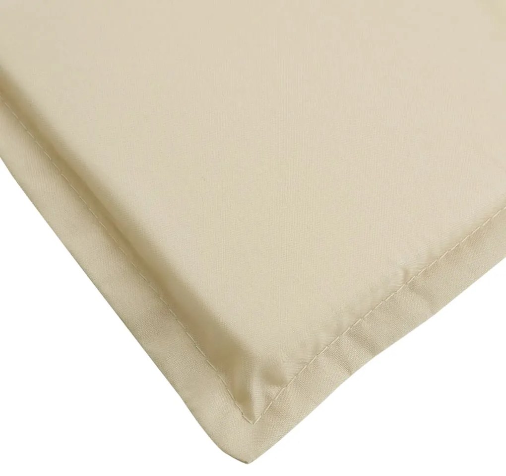 Almofadão p/ espreguiçadeira 200x50x3 cm tecido oxford bege