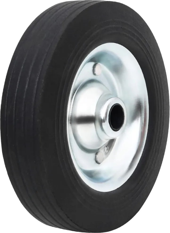 vidaXL Roda para roda jóquei Ø20x5 cm borracha maciça e aço