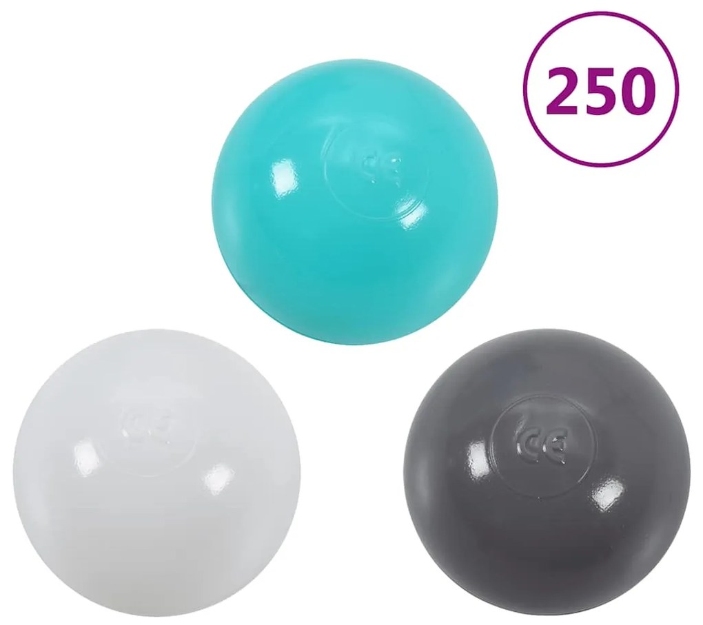 Piscina de bolas com 300 bolas para crianças 75x75x32 cm