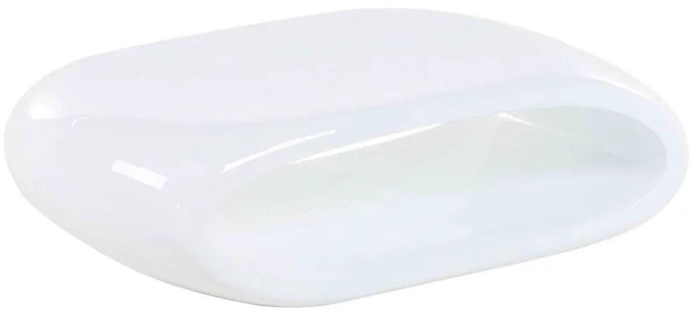 Mesa de centro branca em fibra de vidro NESSUS Beliani