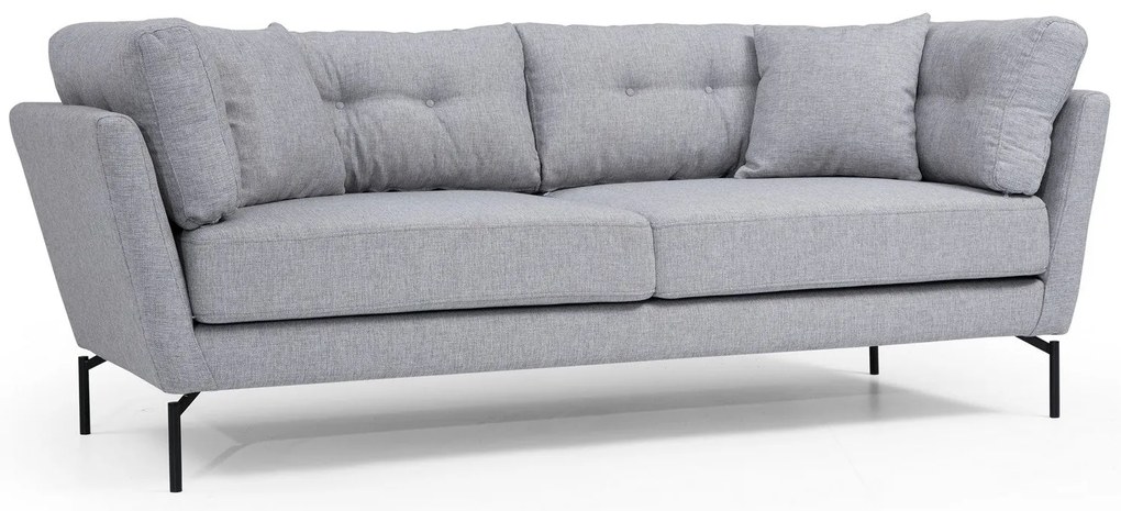 Sofá de 3 Lugares Mapa – Cinzento – 214 x 90 x 84 cm