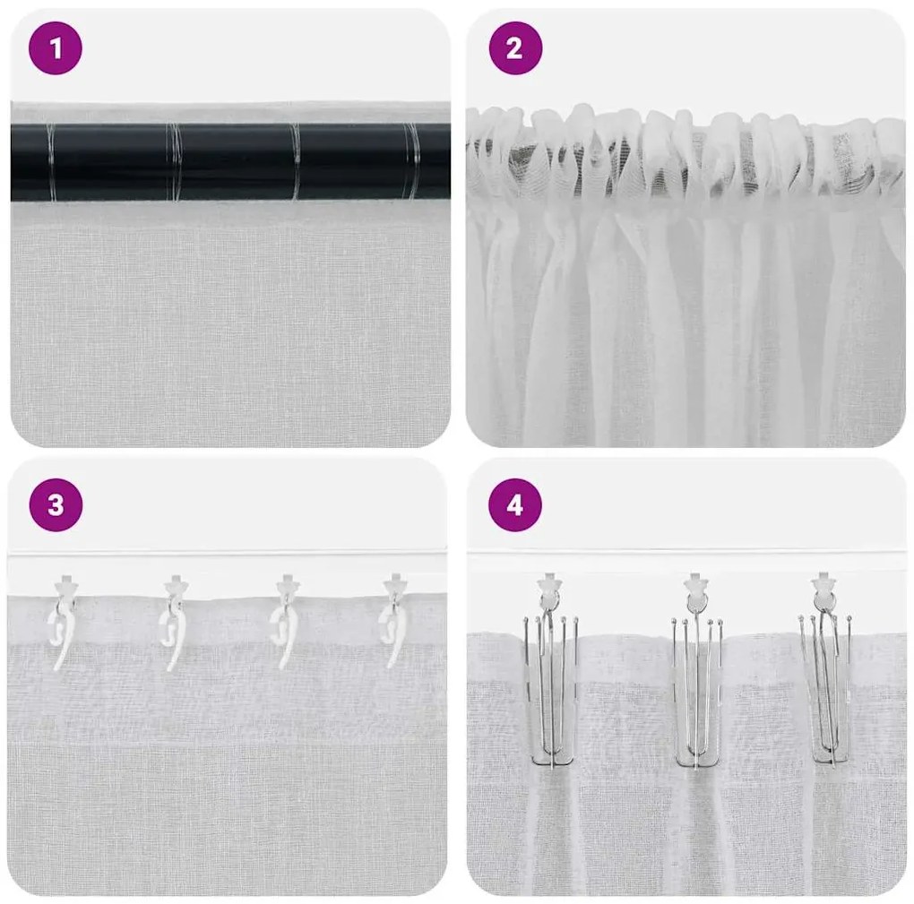 Cortinas 2 pcs Cinzento-claro 140 x 245 cm Poliéster