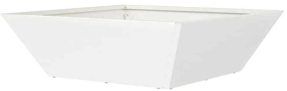 Cachepô Jardim Branco 50x50x15 cm Aço