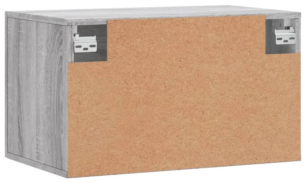 Armário parede 60x36,5x35 cm derivados de madeira cinza sonoma