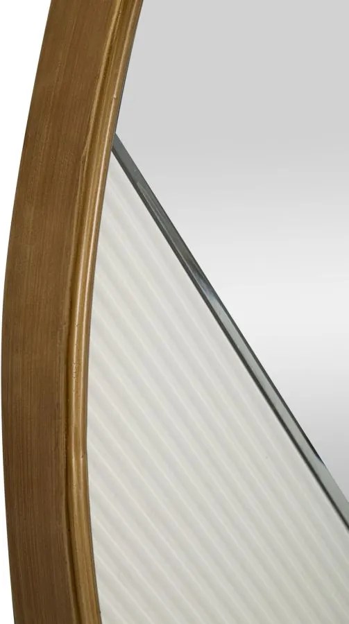 ESPELHO DE PAREDE TOLOSA Ø 80X4 CM BRANCO E DOURADO