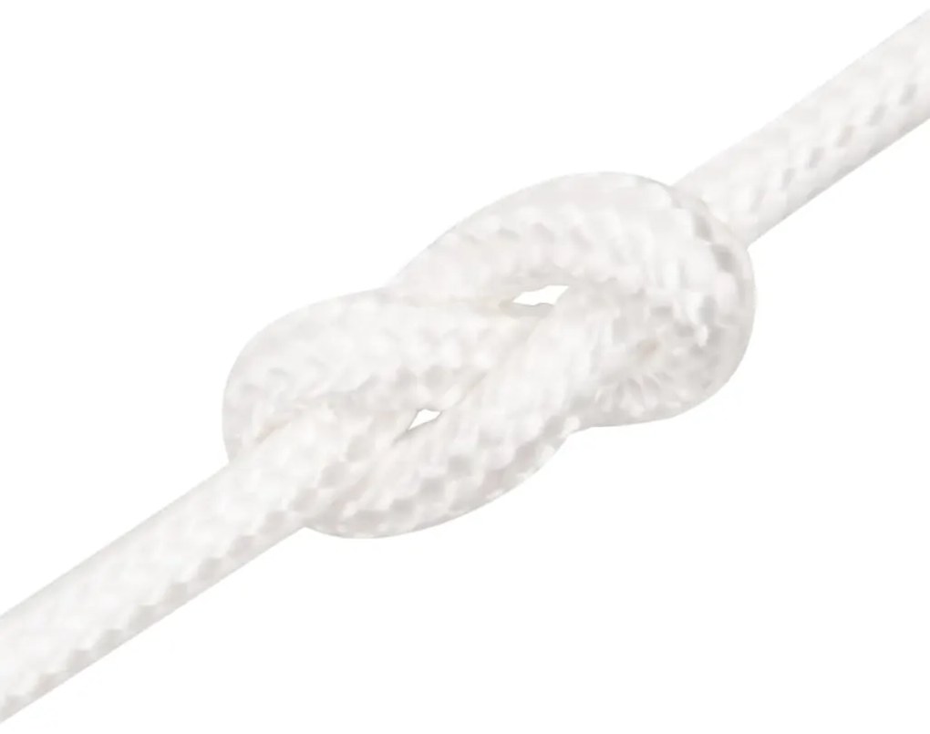 Corda de barco 6 mm 25 m polipropileno branco completo