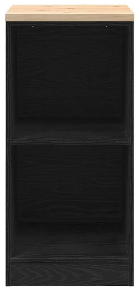 Armário de arrumação de garagem Preto 40x51x85 cm