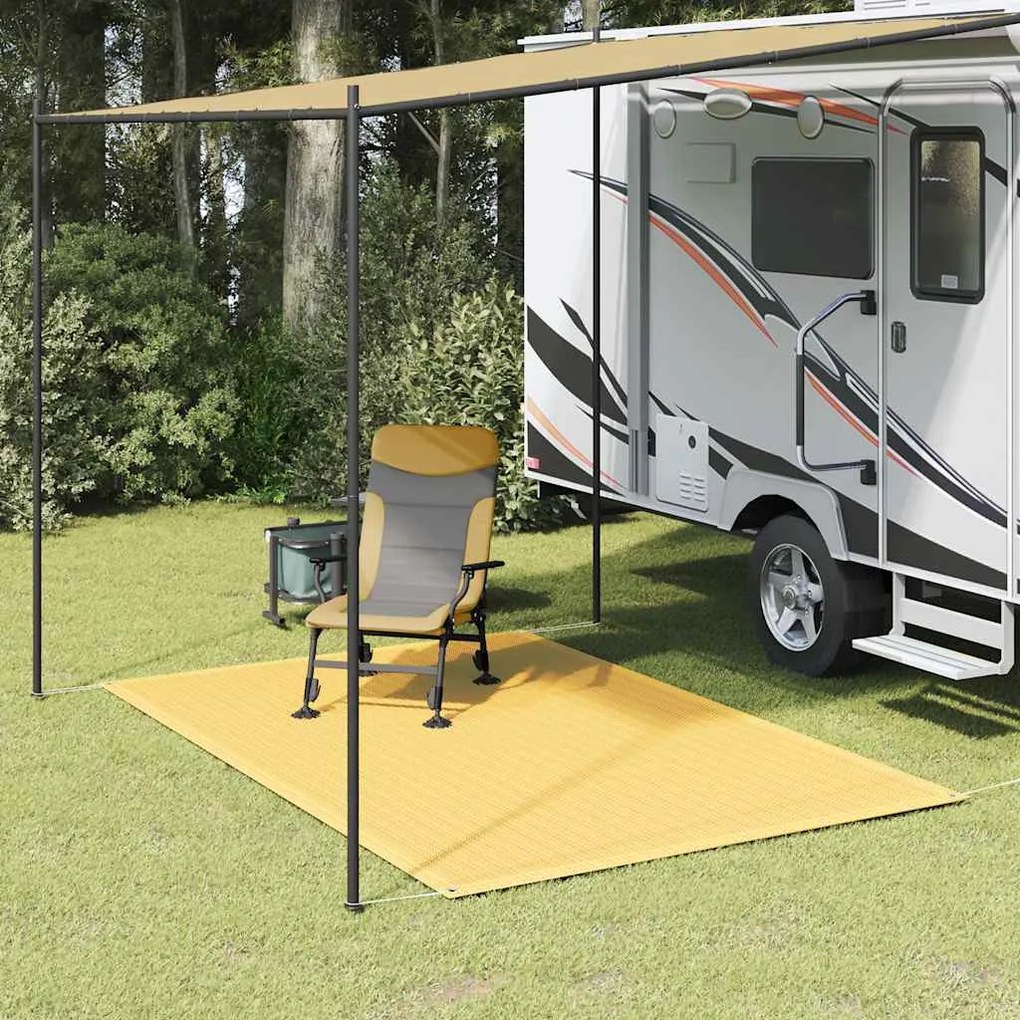 vidaXL Tapete de campismo para tenda 200x300 cm bege