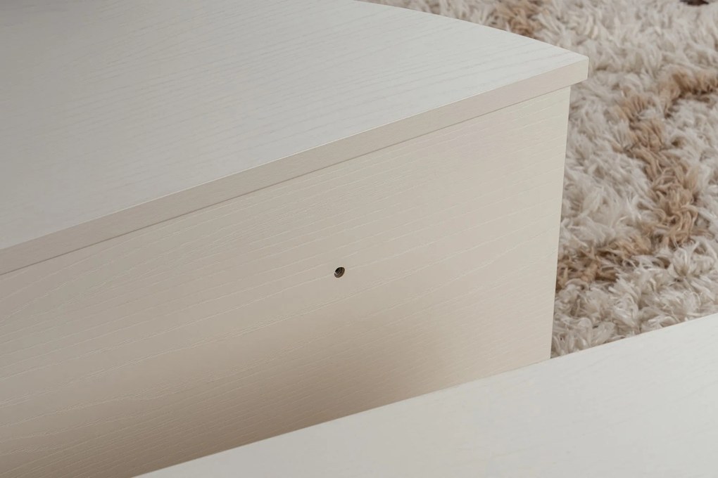 Mesa de Centro Orion – Branco Amadeirado – 90x30x60 cm & 85x35x30 cm