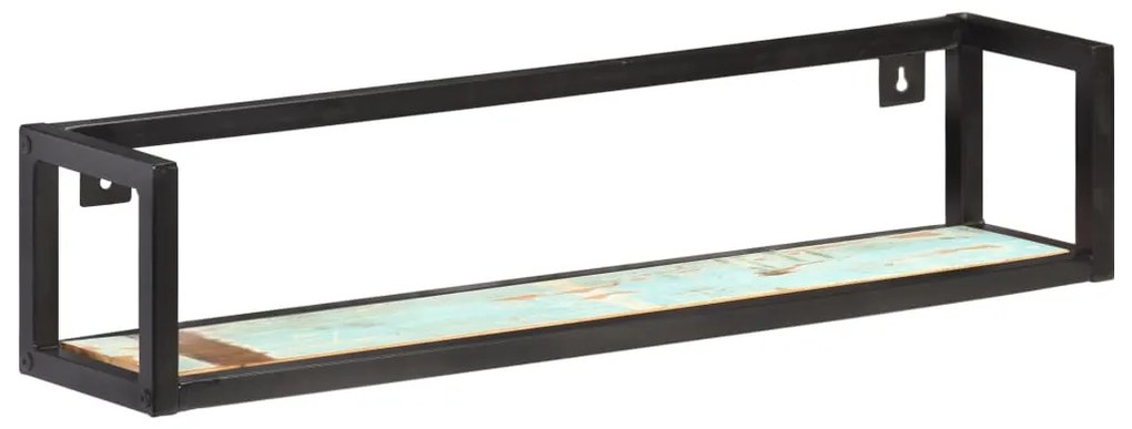 Prateleiras de parede 2 pcs 80 cm madeira recuperada maciça