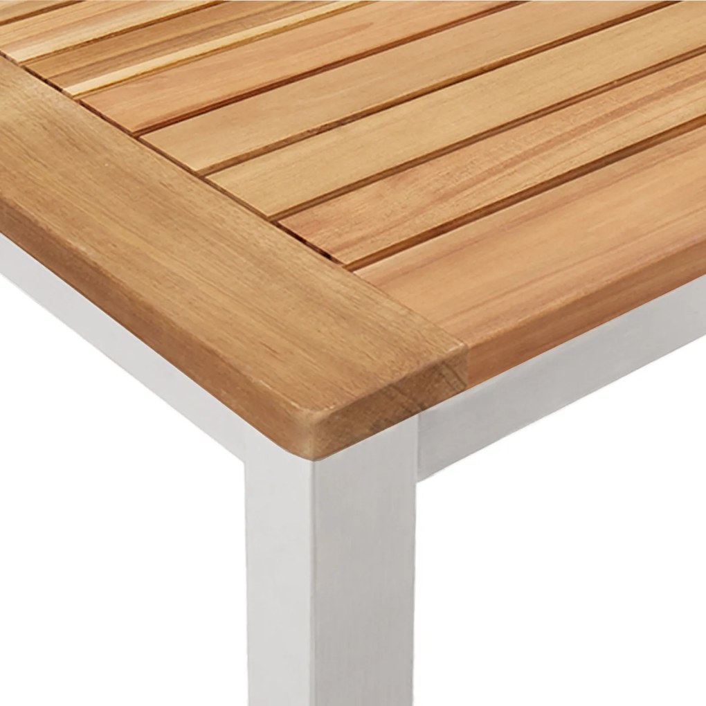 Conjunto de Jantar para Jardim vidaXL com 7 Peças em Madeira de Acácia