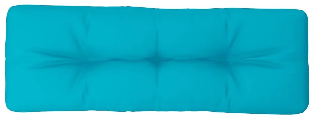 Almofadão p/ de paletes 120x40x12 cm tecido turquesa