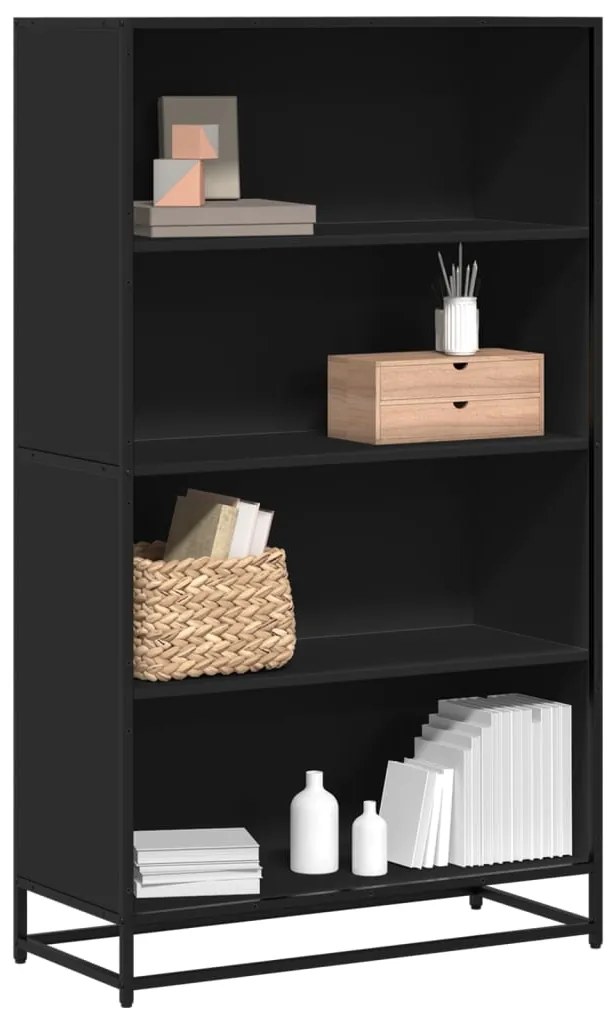 vidaXL Estante 80,5x35x139 cm derivados de madeira preto