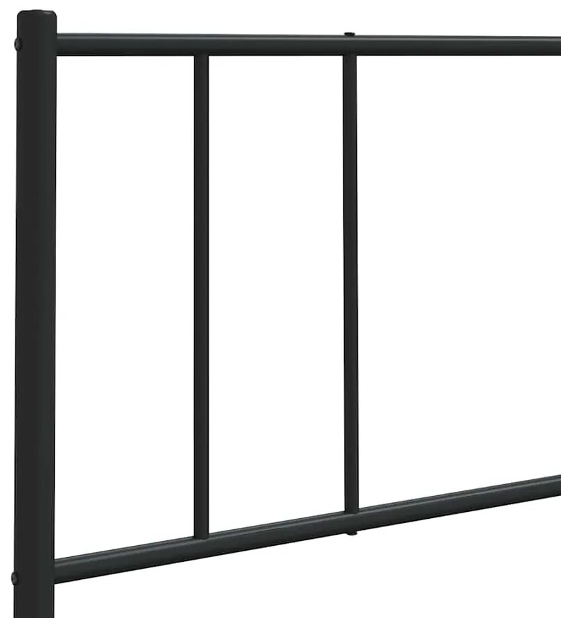 Cabeceira de cama 180 cm metal preto